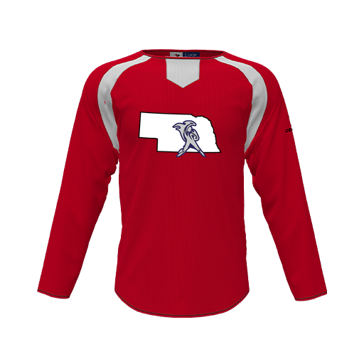 [CUS-DFW-PULL-FLC-CNK-LSL-RED-YS-LOGO2] Pullover (Youth S, Red, Logo 2)