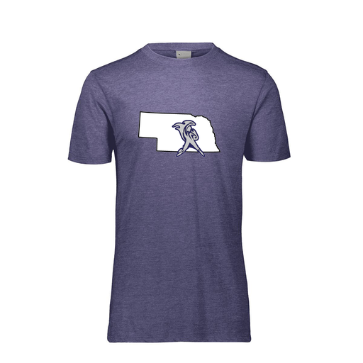 [FTSCUBRY-AS-LOGO2] Decker Men's Tri-Blend T-Shirt - Short Sleeve (Adult S, Royal, Logo 2)