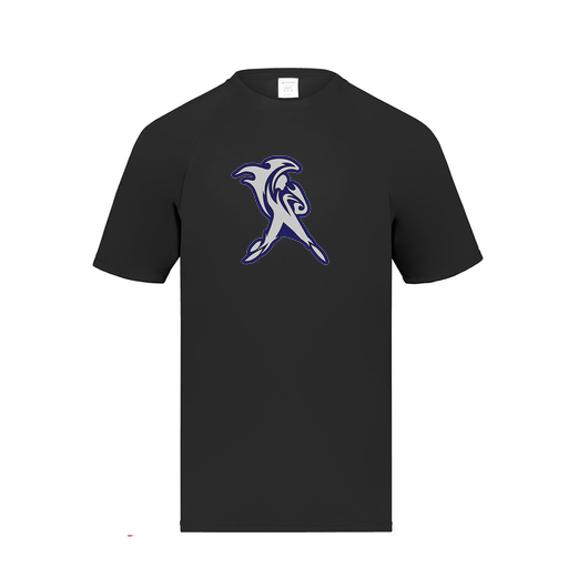 [2791.080.S-LOGO1] Youth Smooth Sport T-Shirt (Youth S, Black, Logo 1)