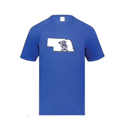 [2791.060.S-LOGO2] Youth Smooth Sport T-Shirt (Youth S, Royal, Logo 2)