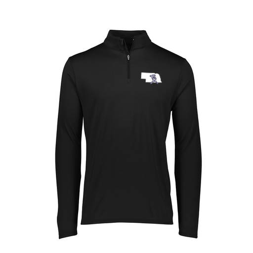 [FTLQFLBK-FAXS-LOGO2] Decker Women's Flex-Lite 1/4 Zip Shirt (Female Adult XS, Black, Logo 2)
