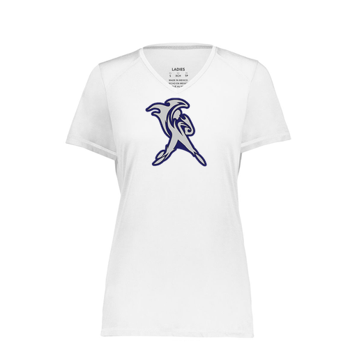 [6844.005.XS-LOGO1] Women's SoftTouch Short Sleeve (Female Adult XS, White, Logo 1)