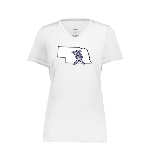 [6844.005.XS-LOGO2] Women's SoftTouch Short Sleeve (Female Adult XS, White, Logo 2)