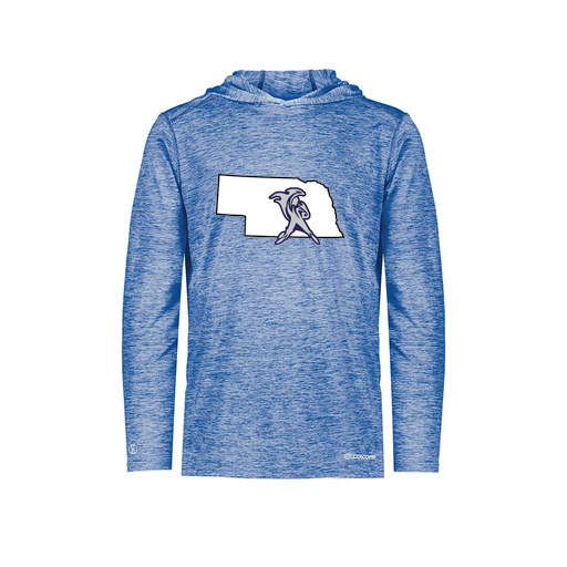 [FOLHCGRY-YS-LOGO2] Decker Youth Charge Hoodie (Youth S, Royal, Logo 2)