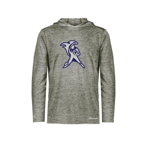 [FOLHCGGY-YS-LOGO1] Decker Youth Charge Hoodie (Youth S, Gray, Logo 1)