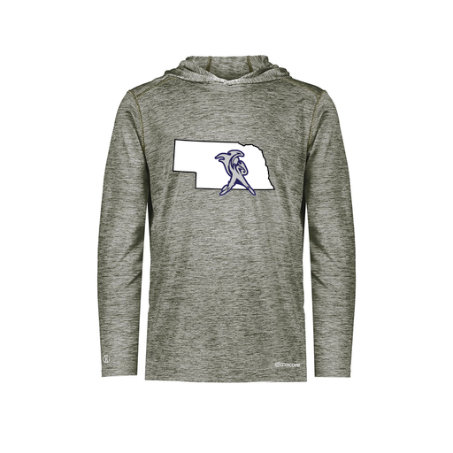 [FOLHCGGY-YS-LOGO2] Decker Youth Charge Hoodie (Youth S, Gray, Logo 2)